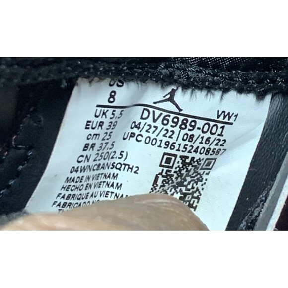 Air Jordan 12 x A Ma Maniere Womens Size 8 Retro SP Black DV6989-001 Mid Shoes - Picture 9 of 13